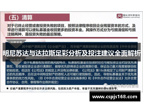 明尼苏达与达拉斯足彩分析及投注建议全面解析